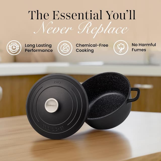 Thumbnail 6 de Nuovva 24cm Non-Stick Casserole Pot 4L 🍲