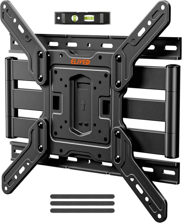Detalle de ELIVED Support mural ultra fin pour téléviseurs de 26 à 60 pouces (pivotant et inclinable) VESA max 400 x 400 mm