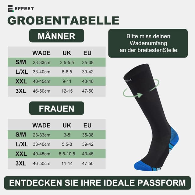 Detalle 1 de Effeet Kompressionsstrümpfe 2 Paar 35-50