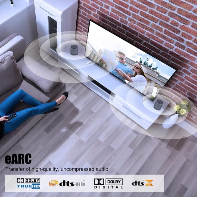 Detalle de Dbilida Glasfaserkabel HDMI 2.1 (7 m) für 8K/4K mit 48 Gbps, eARC und Dynamic HDR