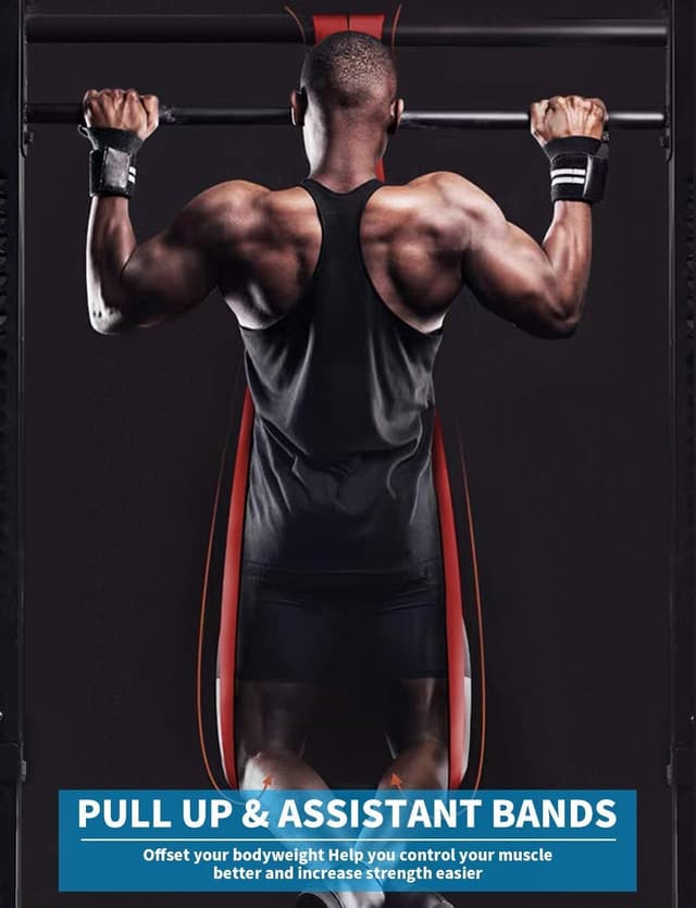 Thumbnail 4 de Pull Up Bands Resistance Set for Strength Training