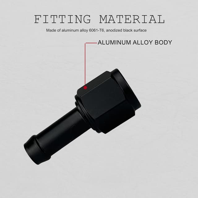 Thumbnail 6 de 6AN Female to 3/8 Barb Adapter Swivel, Pack of 2