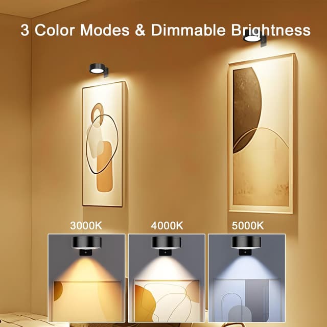 Thumbnail 1 de Anmossi LED Picture Wall Light 3-pack, rechargeable 🖼