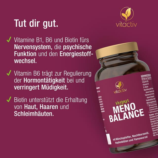 Detalle de VITACTIV MenoBalance Wechseljahre Kapseln 180 Stück