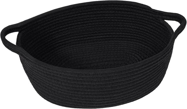 Detalle de TIMEYARD Aufbewahrungskorb Schwarz 30x20x12 cm