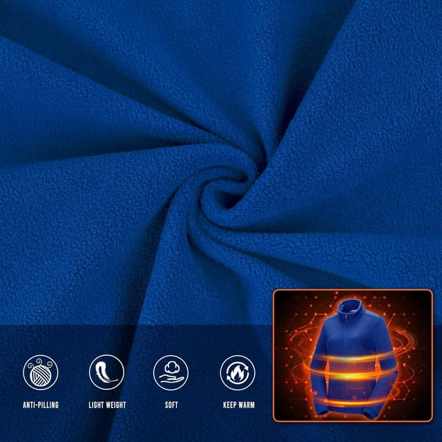 Detalle de 33,000ft women’s microfleece full-zip jacket – lightweight warm travel coat