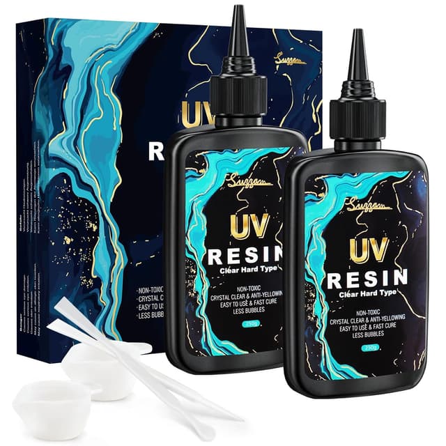 Detalle de UV Harz 500g „Upgrade UV Resin“ – kristallklares, schnell aushärtendes UV-Epoxidharz für DIY