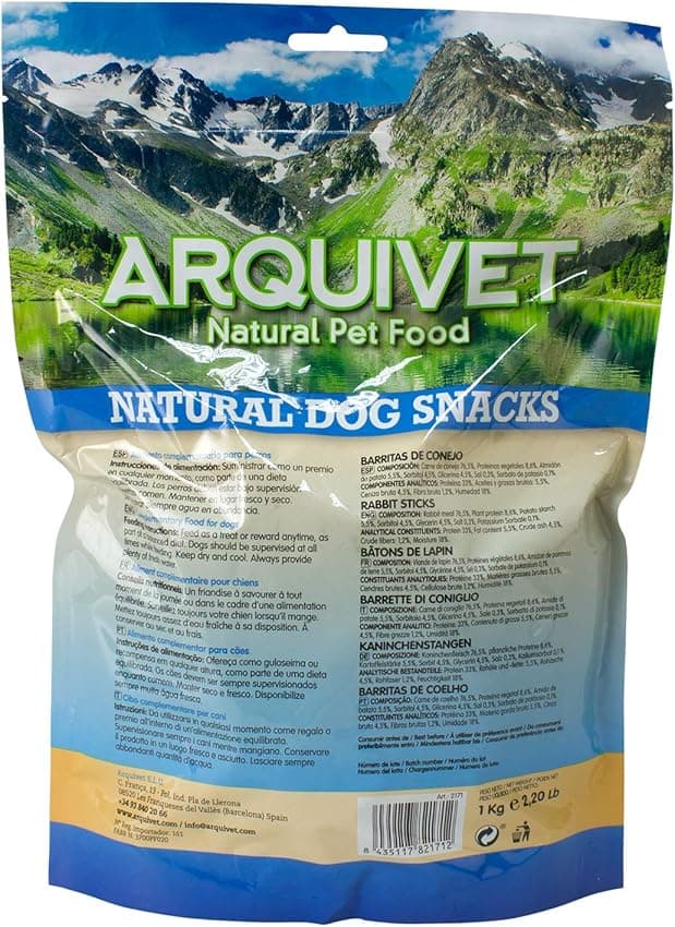 Thumbnail 2 de Arquivet Barritas de Conejo 1 kg para perros