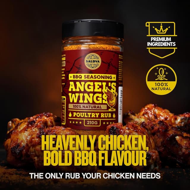 Detalle de SALDVA Angel's Wings assaisonnement poulet barbecue 210 g