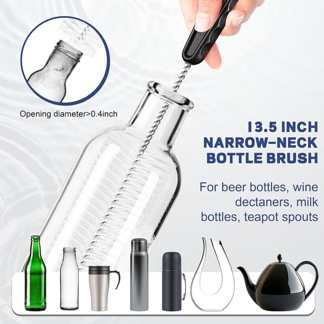 Thumbnail 3 de AZLIFEEU Bottle Brush 4-pack for Bottles