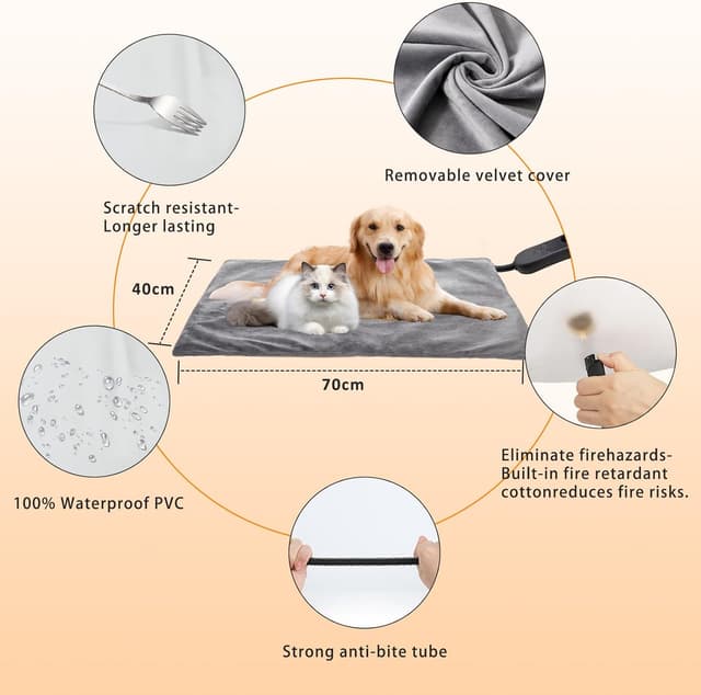 Detalle de Dog Heat Pad Electric 40 x 70cm