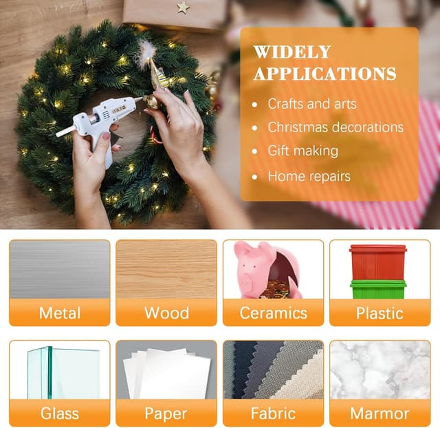 Thumbnail 5 de BeiHeng 20W Mini Hot Glue Gun with 30 sticks