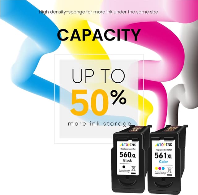 Thumbnail 4 de ATOPINK 560/561 XL Multipack Druckerpatronen für Canon