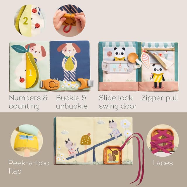 Detalle 2 de Taf Toys 13655 Libro de actividades 8 páginas