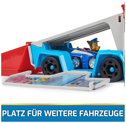 Thumbnail 6 de Paw Patrol Pup Squad Paw Patroller transformable con figura de Chase y vehículo de carreras (pack, +3 años)