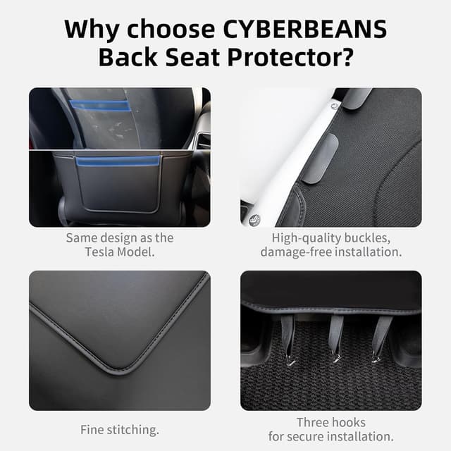 Thumbnail 3 de CYBERBEANS protectores de cuero para Tesla Model 3/Y