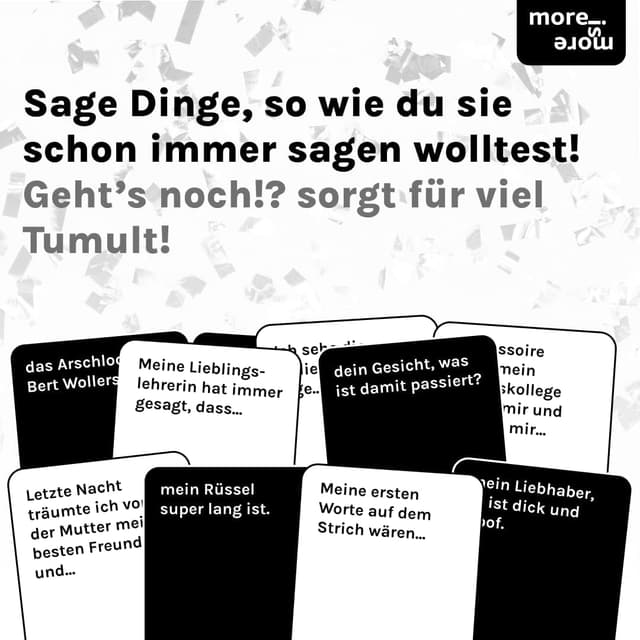 Thumbnail 6 de more is more Geht's noch!? Partyspiel 380 Karten 🎲
