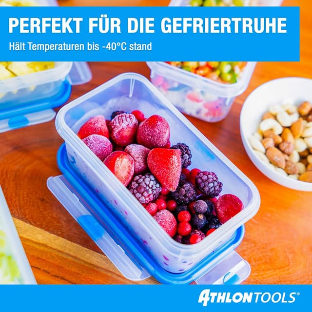 Thumbnail 6 de ATHLON TOOLS 4x 3L Frischhaltedosen-Set (Gastro-Qualität), 100% luftdicht & auslaufsicher, BPA-frei