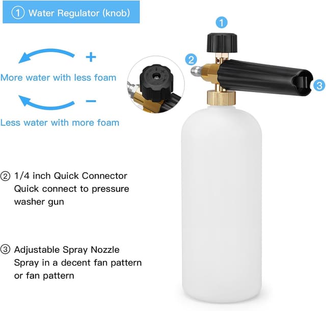 Detalle de Geichan foam cannon lance, 1L quick release