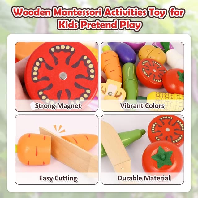 Thumbnail 4 de Smartwo Holz Gemüse-Spielset