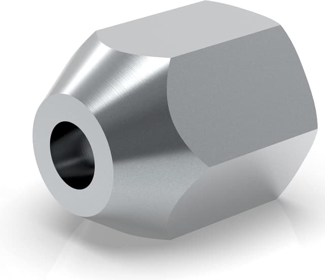 Detalle de Lot de 4 raccords femelle AUPROTEC 3/8" x 24 UNF pour tuyau de frein 4,75 mm (évasure double type E, type H, DIN/ISO 1651)