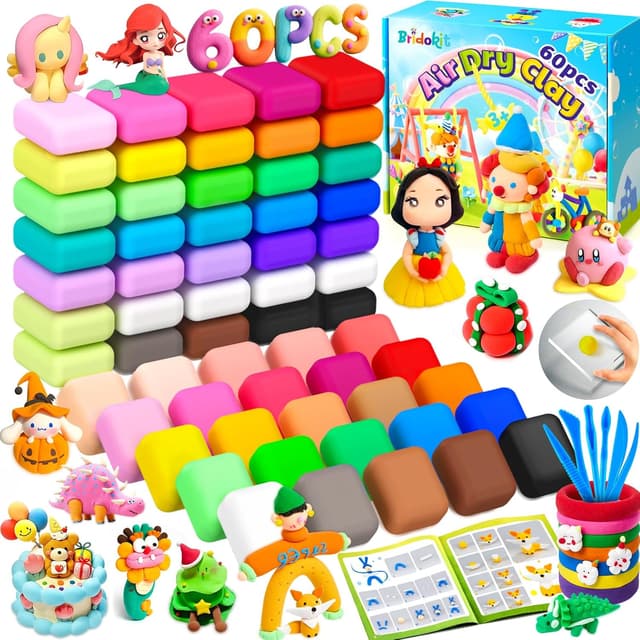 Imagen de Bridokit Modelliermasse Lufttrocknend 60 Packungen en OfertitasTOP