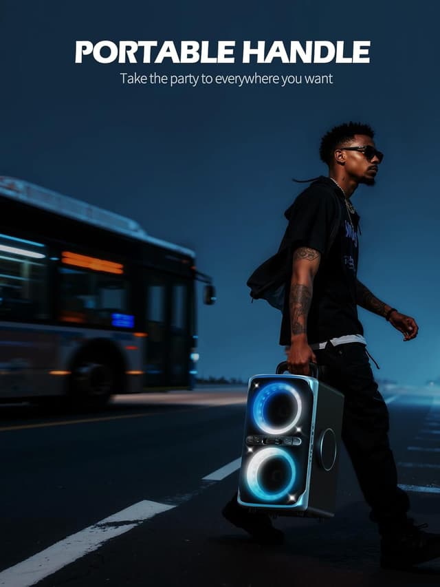 Detalle 1 de FREEPEAR Party Speaker 240W Peak Bluetooth