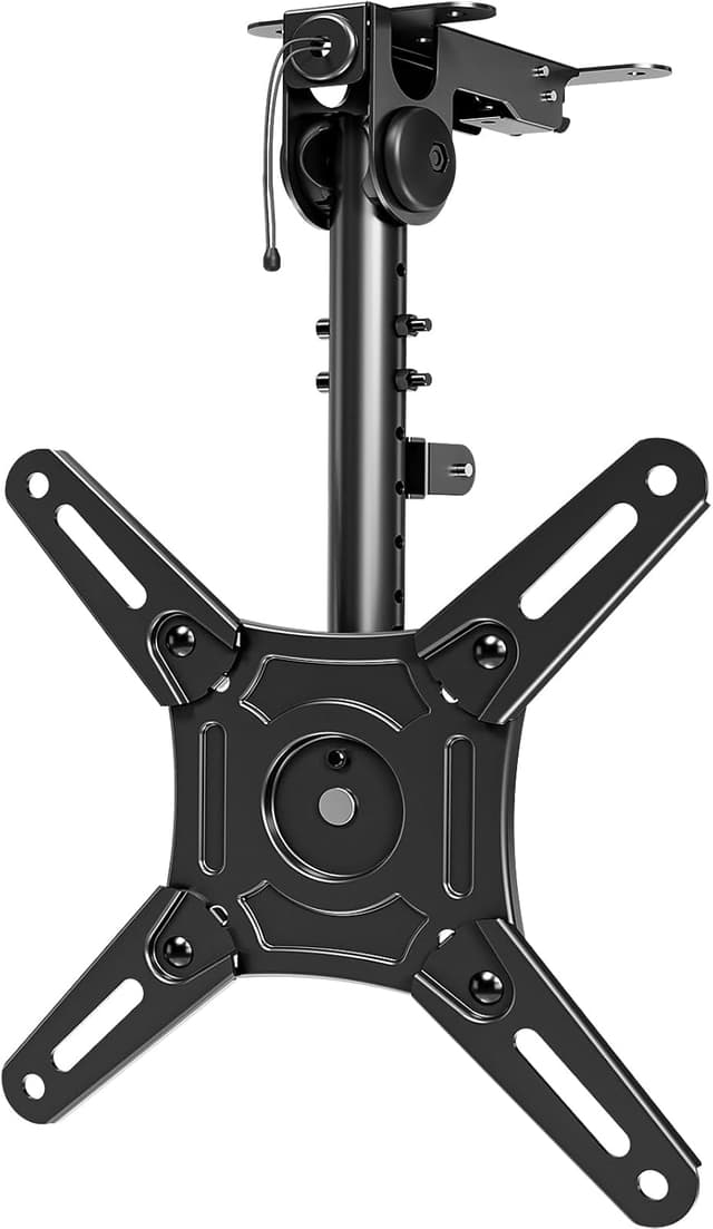 Detalle de MOUNTUP MU0049-L Flip Down Ceiling TV Mount (13–40") with 360° Swivel & Height Adjustment
