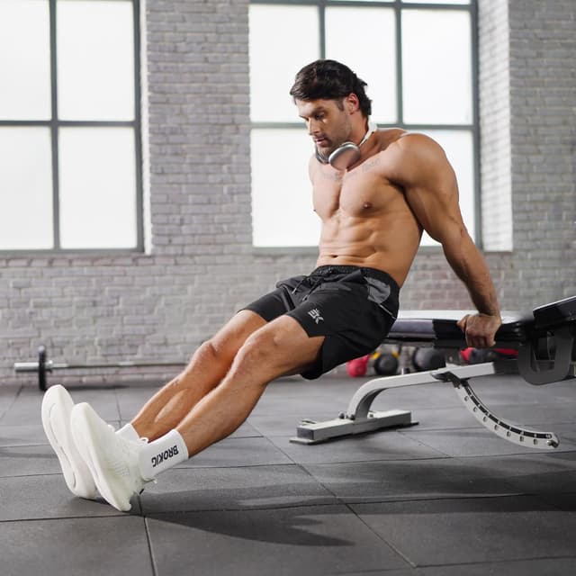 Detalle 2 de Brokig Men’s Dry Gym Shorts (5 inch) with Mesh Pockets – training, running and gym shorts