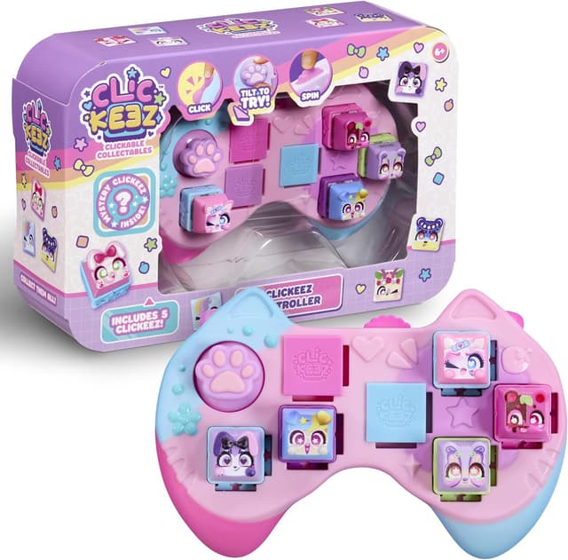Detalle de Goliath CLICKEEZ Controller : manette à customiser avec 5 touches cliquables kawaii (ASMR, 70 personnages)