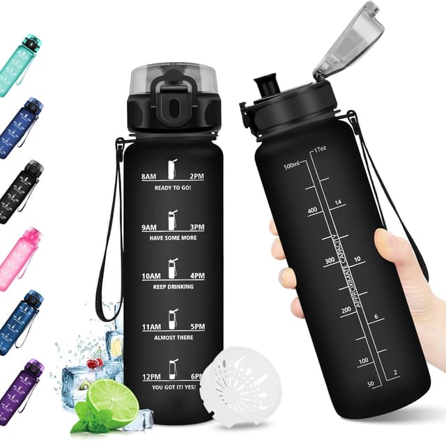 Imagen de JAPORIA Botella Agua 500ml con Pajita en OfertitasTOP