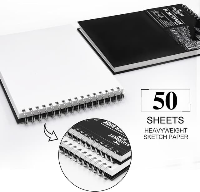 Thumbnail 2 de Stationery Island Sketch Book A4 200GSM