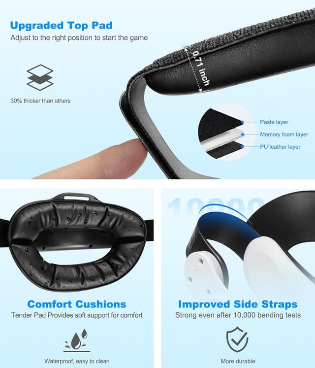 Thumbnail 5 de NinjajoyOX Head Strap for Quest 3S 5.9–9 in