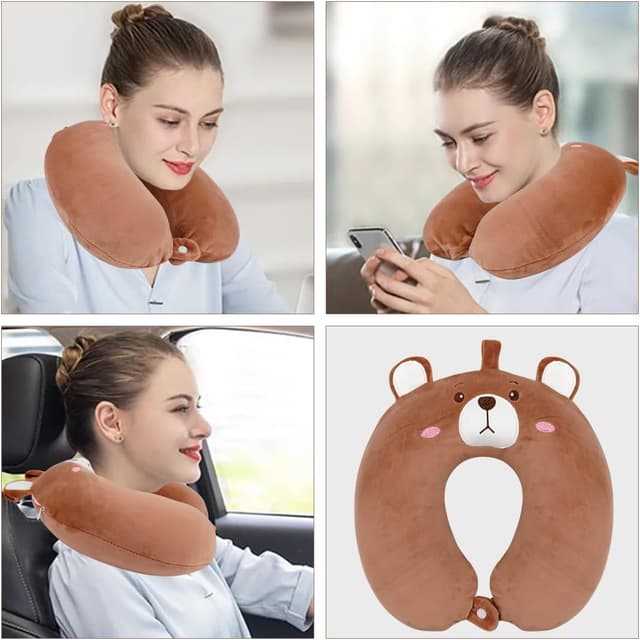 Thumbnail 6 de Wishstar Reisekissen Bär Kind Nackenkissen