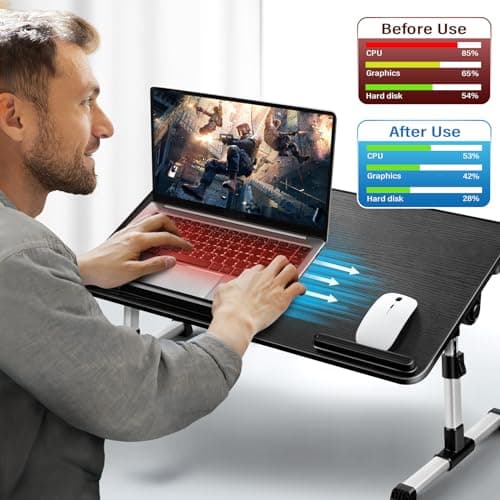 Thumbnail 2 de AirOpen Mesa Portátil para Cama con Ventilador y Cajón 🖥