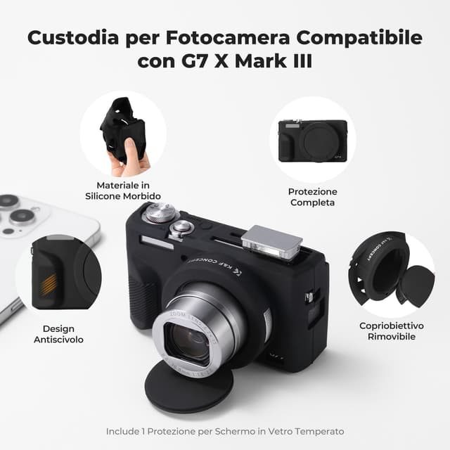 Detalle 2 de K&F Concept custodia silicone per fotocamera 1