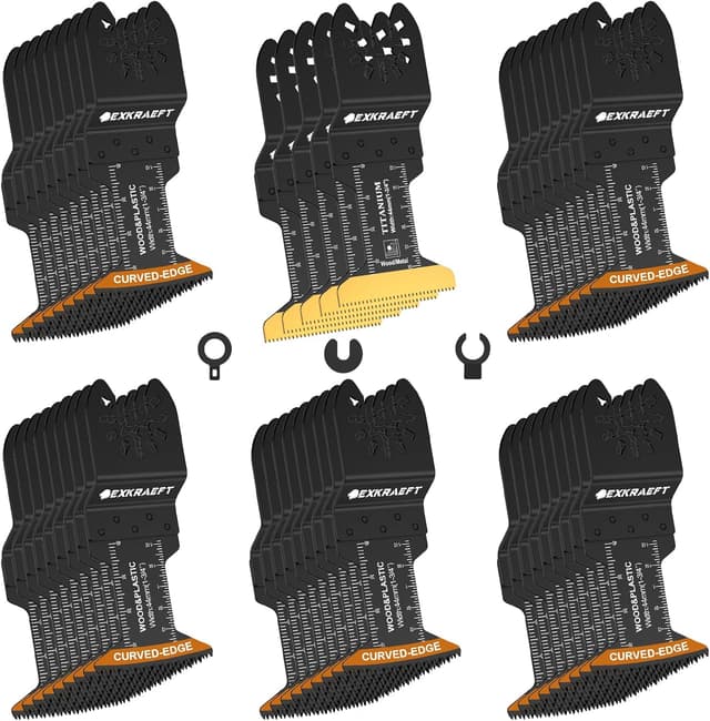 Detalle de EXKRAEFT multi tool blades 50 pack