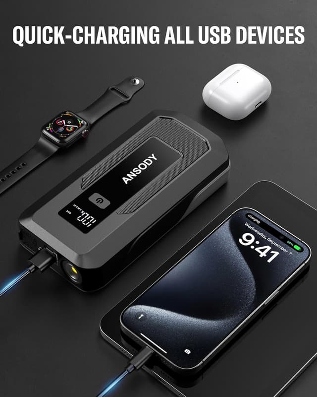 Thumbnail 4 de ANSODY 3000A Starthilfe Powerbank