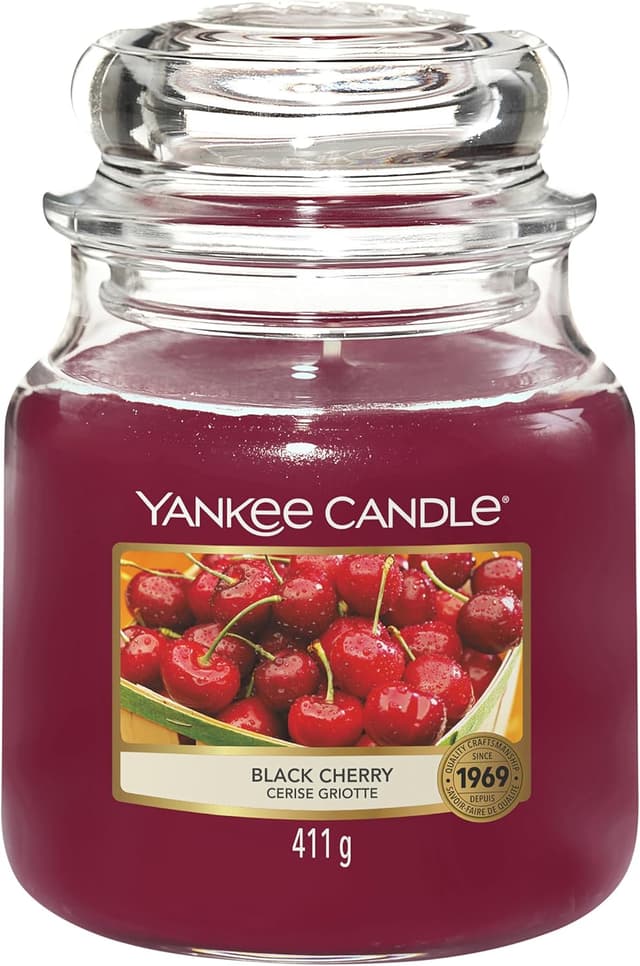 Detalle de Yankee Candle bougie Cerise griotte 75 h 🕯