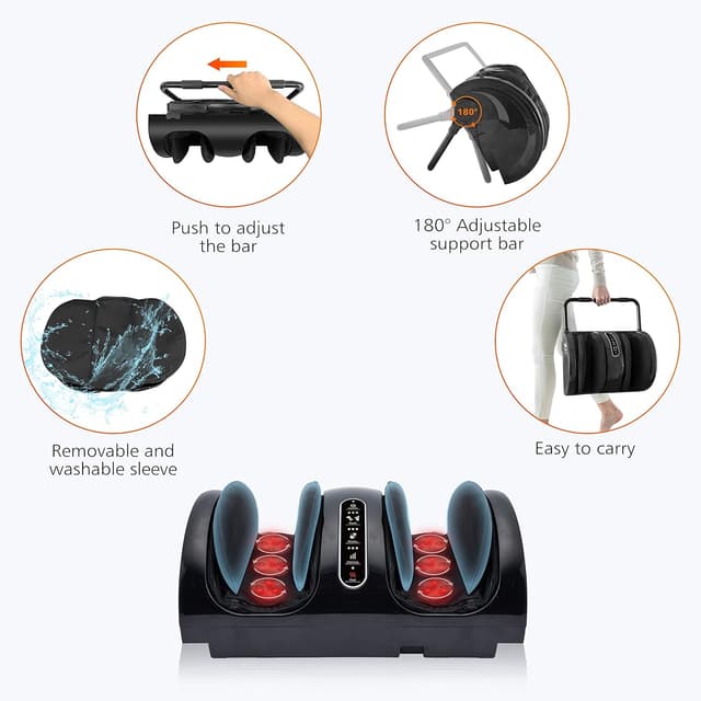 Thumbnail 5 de Snailax Massaggiatore piedi Shiatsu con calore