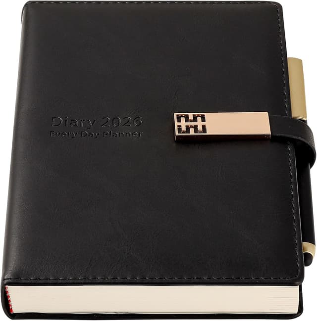 Detalle de Agenda académica A5 página al día 2026