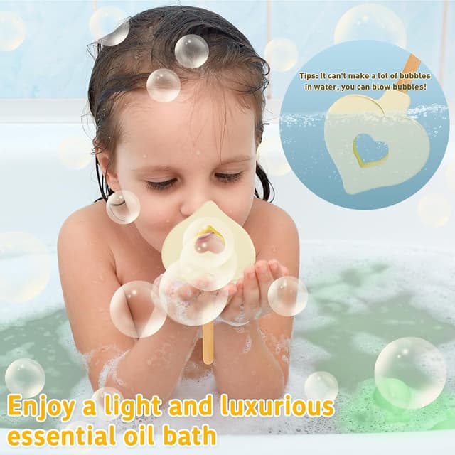 Detalle 2 de HEYMKGO Bath Bombs Gift Set (8 pcs) with essential oil scents and bubble love stick
