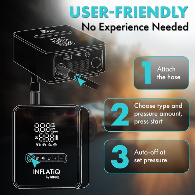 Thumbnail 6 de RIMiQ INFLATiQ Tire Inflator for Cars and Bikes