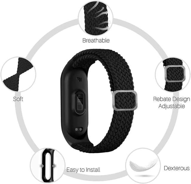 Thumbnail 2 de Keecuty Nylon Armband Mi Band 6/5/4/3