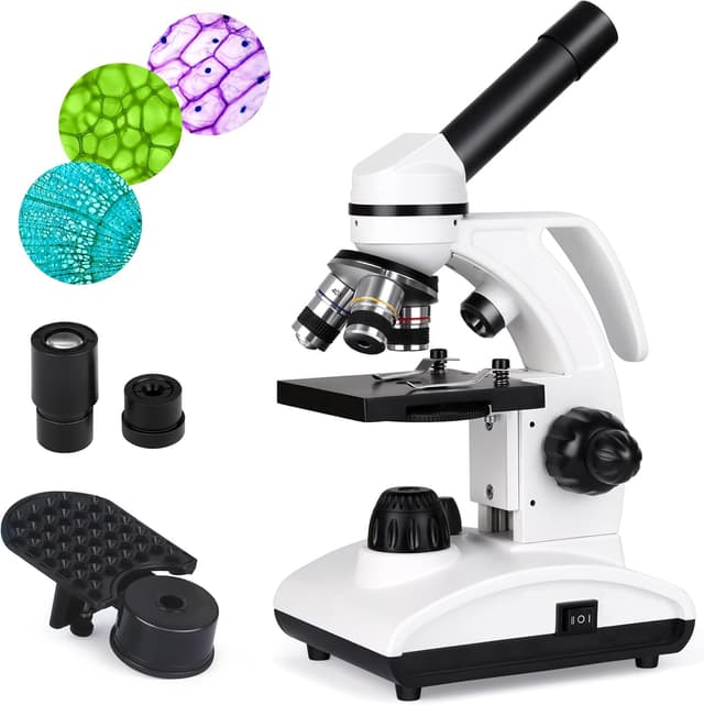 Detalle de Slevoo Mikroskop 40x–1000x für Kinder und Studenten