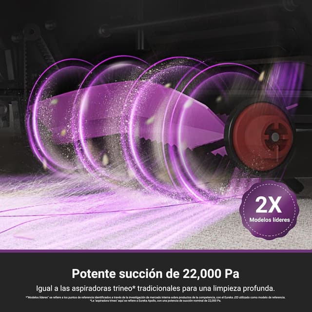 Detalle de EUREKA J15 MAX Robot Aspirador 🧹 con Base Auto y Fregasuelos