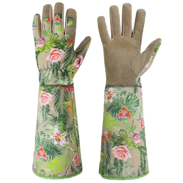 Thumbnail 6 de HANDLANDY Thorn Proof Gardening Gloves (Pink, M) – long-sleeve rose pruning leather gauntlets