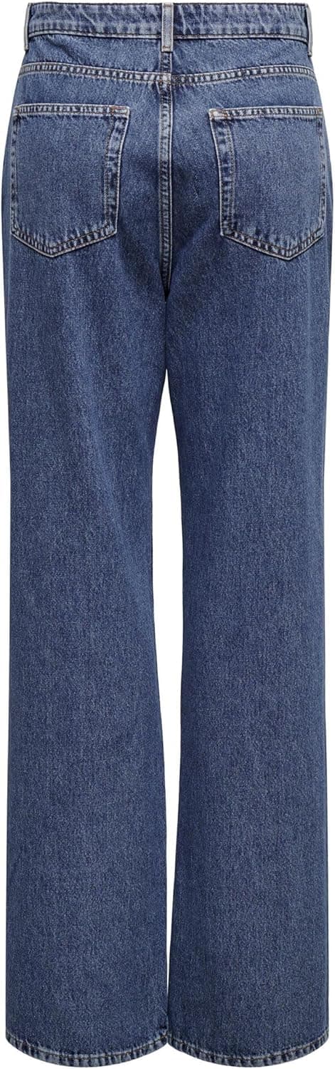 Detalle 2 de ONLY Straight Fit Jeans ONLSILJE vita alta in cotone (100%)
