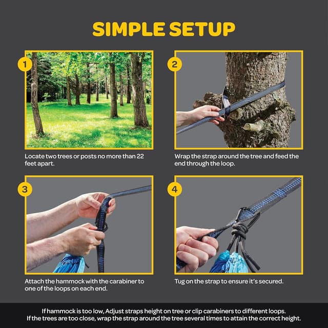 Detalle 2 de Hammock 400 lb nylon camping chair