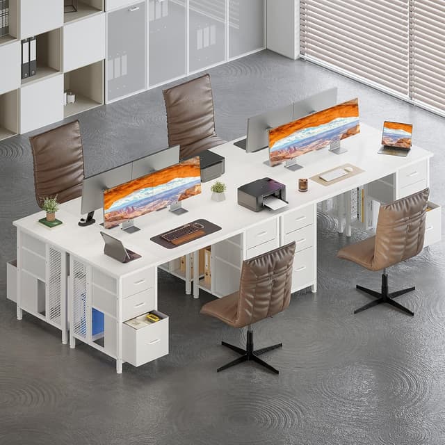 Thumbnail 3 de Coleshome Escritorio 160x52 cm con 6 Cajones